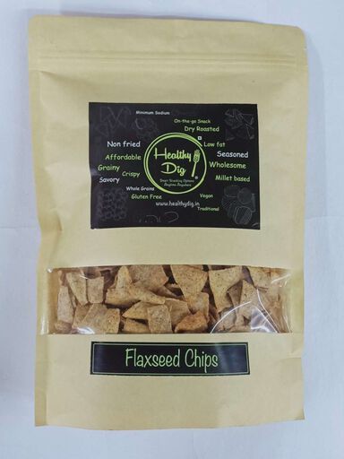 Healthy Dig Baked Flaxseed Chips